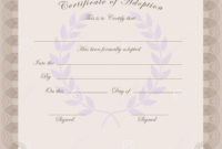 Baby Dedication Certificates  Template Business for Printable Baby Death Certificate Template
