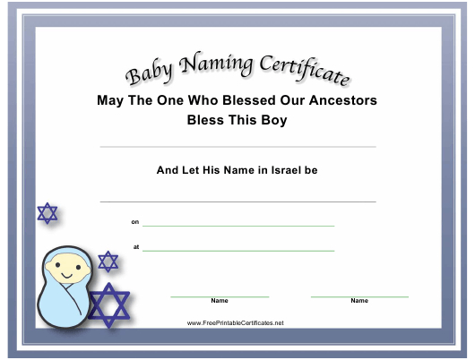 Baby Naming Certificate Template Download Printable Pdf pertaining to ...