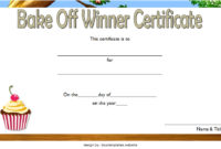 Bake Off Certificate Template  7 Best Ideas intended for Awesome Baptism Certificate Template Word 9 Fresh Ideas