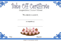 Bake Off Certificate Template  7 Best Ideas pertaining to Blessing Certificate Template Free 7 New Concepts