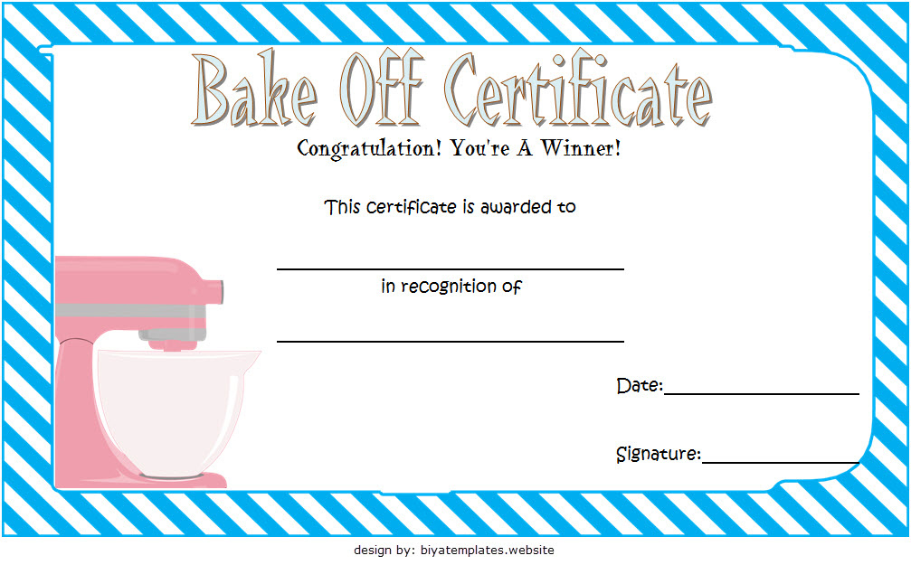 Bake Off Certificate Template  7 Best Ideas with regard to Awesome Baptism Certificate Template Word 9 Fresh Ideas