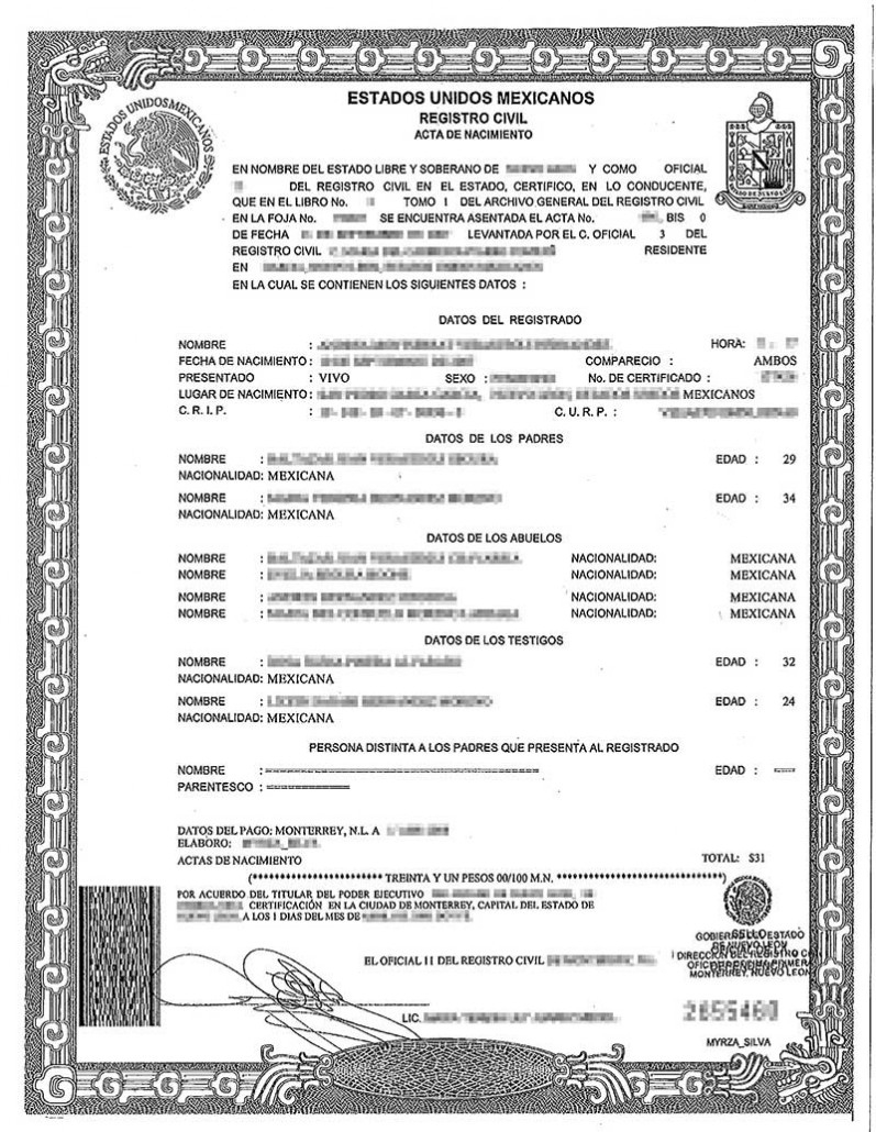 Birth Certificate Translation Template English To Spanish with regard to Marriage Certificate Translation From Spanish To English Template