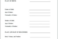 Birth Certificate Translation Template Uscis 2 Within with Uscis Birth Certificate Translation Template