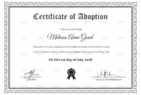 Blank Adoption Certificate Template Unique Adoption intended for Free Printable Best Husband Certificate 7 Designs