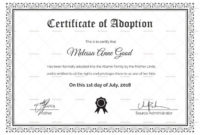 Blank Adoption Certificate Template Unique Adoption with Blank Adoption Certificate Template