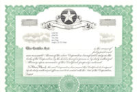Blank Stock Certificates  Free Printable Documents intended for Blank Share Certificate Template Free
