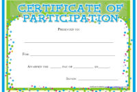 Blankparticipationawards 9  Printable Samples with regard to Certificate Of Participation Template Ppt