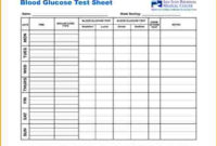 Blood Sugar And Insulin Log Template  Diabetes Control pertaining to Blood Glucose Log Template