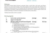 Board Meeting Agenda Template  8Free Word Pdf Documents intended for Management Meeting Agenda Template