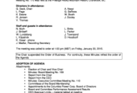 Board Of Directors Meeting Minutes Confidential  Fill Out within Board Of Directors Meeting Agenda Template