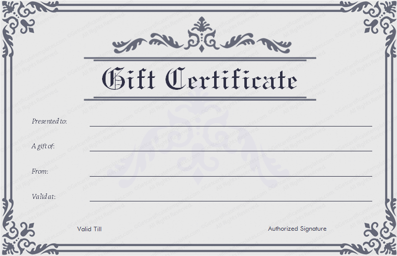 Business Gift Certificate Template 50 Editable pertaining to Tattoo Gift Certificate Template Coolest Designs