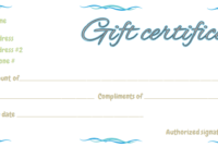 Business Gift Certificate Template 50 Editable within Company Gift Certificate Template
