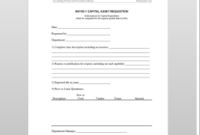 Capital Asset Requisition Template for Printable Procurement Cost Saving Report Template