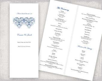 Catholic Wedding Program Template Champagne Scroll with Amazing Wedding Ceremony Agenda Template