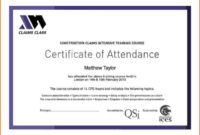Certificate Attendance Templatec Certification Letter throughout Certificate Of Attendance Conference Template