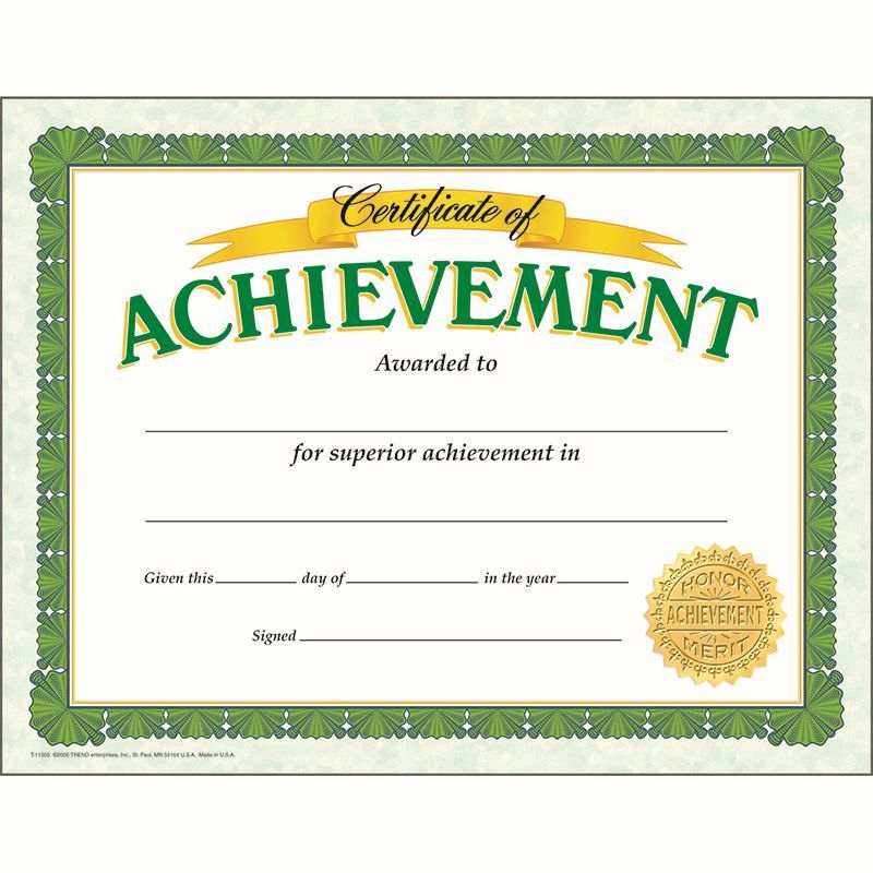 Certificate Of Achievement Classic Make Students Feel throughout Awesome Academic Achievement Certificate Templates