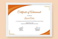 Certificate Of Achievement Template  10 Pdf Word Ai in Printable Certificate Of Attainment Template