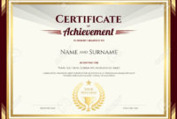 Certificate Of Achievement Template  Addictionary intended for Awesome Word Template Certificate Of Achievement
