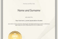 Certificate Of Appreciation Template Royalty Free Vector in Best Gratitude Certificate Template