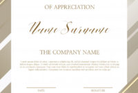 Certificate Of Appreciation Template Vector  Premium Download in Anniversary Certificate Template Free