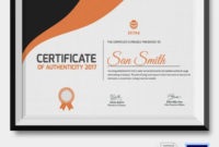 Certificate Of Authenticity Template  27 Free Word Pdf throughout Quality Certificate Of Authenticity Free Template