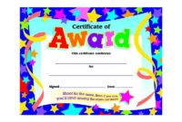 Certificate Of Award Stars 30/Pk  Kids Awards in Printable Children&amp;amp;#039;S Certificate Template