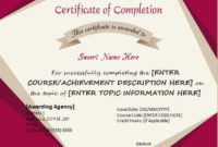 Certificate Of Completion For Ms Word Download At Http intended for Certificate Of Completion Word Template