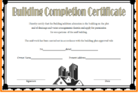 Certificate Of Construction Completion 10 Best Template with Travel Certificates 10 Template Designs 2019 Free