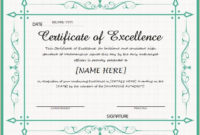 Certificate Of Excellence For Ms Word Download At Http with regard to Downloadable Certificate Templates For Microsoft Word