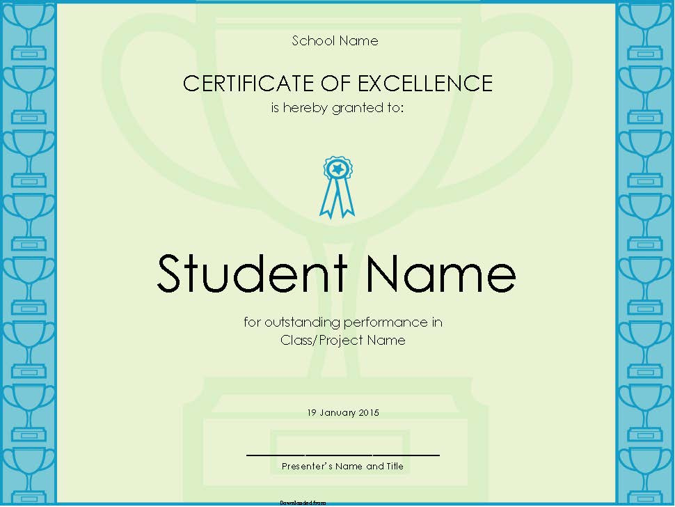Certificate Of Excellence  Pdf Format  Edatabase pertaining to Amazing Certificate Of Excellence Template Free Download