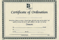 Certificate Of Ordination Template 6 within Free Ordination Certificate Template