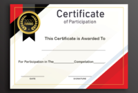 Certificate Of Participation Word Template  Business Plan with Certificate Of Participation Word Template