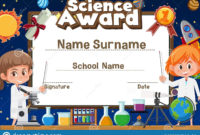 Certificate Template Design For Science Award With Two with Free Science Award Certificate Templates