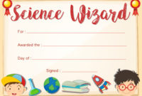 Certificate Template For Science Wizard  Download Free for Science Achievement Certificate Templates