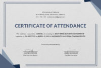 Certificate Templates Free Conference Attendance pertaining to Free Conference Certificate Of Attendance Template