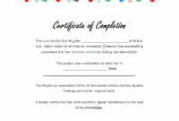 Certificateofcompletiontemplatecolorfuleditable intended for Printable Free Certificate Of Completion Template Word