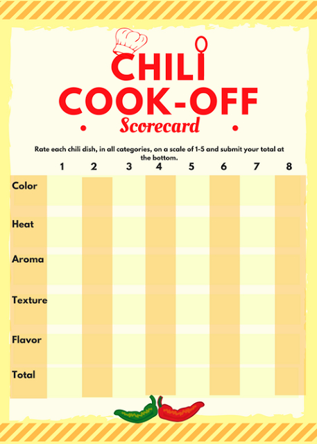 Chili Cookoff Free Printables  Invite Scorecard Award regarding Free Chili Cook Off Award Certificate Template Free