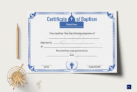 Christian Baptism Certificate Template In Adobe Photoshop regarding Best Baptism Certificate Template Word