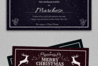 Christmas Gift Certificate Templates  21 Psd Format throughout Christmas Gift Certificate Template Free