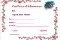 Colorful Best Reader Certificate Of Appreciation Template regarding Free Bravery Award Certificate Templates