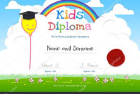 Colorful Kids Summer Camp Diploma Certificate Template In pertaining to Awesome Summer Camp Certificate Template