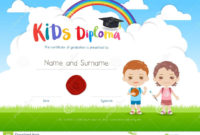 Colorful Kids Summer Camp Diploma Certificate Template In within Best Certificate For Summer Camp Free Templates 2020