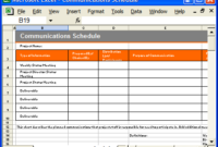 Communication Plan Template Ms Word/Excel  Templates with Awesome It Steering Committee Agenda Template