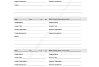 Communications Log Forms And Templates  Fillable with regard to Voicemail Log Template