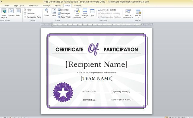 Conference Participation Certificate Template 1 throughout Quality Conference Participation Certificate Template