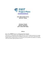 Costmanagementplantemplate  Wwwfastprojectplans intended for Amazing Cost Management Plan Template