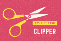 Customize 123 Hair Salon Gift Certificate Templates inside Best Salon Gift Certificate Template
