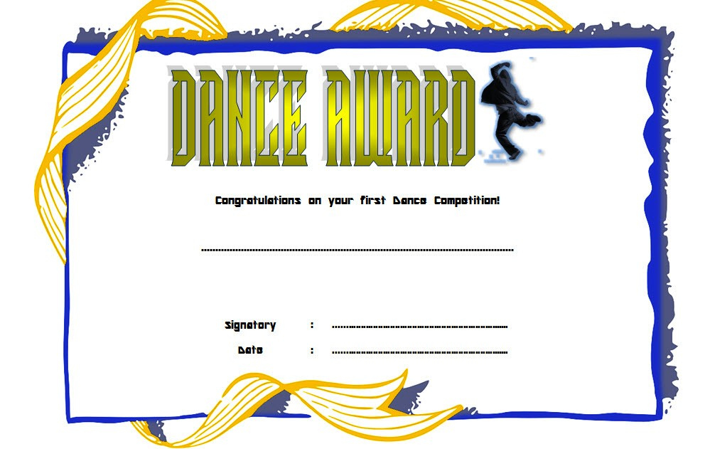 Dance Award Certificate Template  8 Best Ideas throughout Ballet Certificate Template