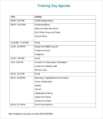 Day Agenda Templates  8 Free Word Pdf Documents inside Quality 1 On 1 Meeting Agenda Template
