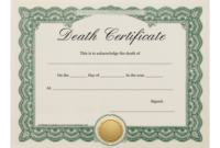 Death Certificate Template Download Printable Pdf regarding Death Certificate Template